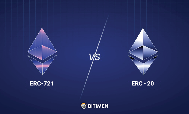 تفاوت توکن ERC-721 و ERC-20